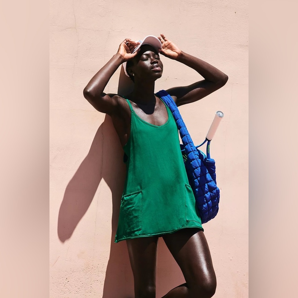 Free People Hot Shot Mini Dress in Mint - Picture 7 of 7